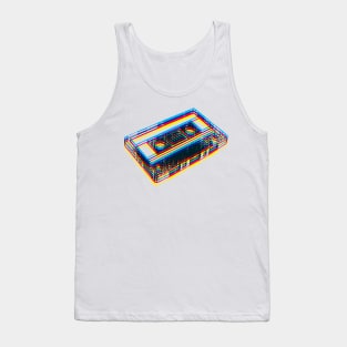 Offset Cassette Tape Tank Top